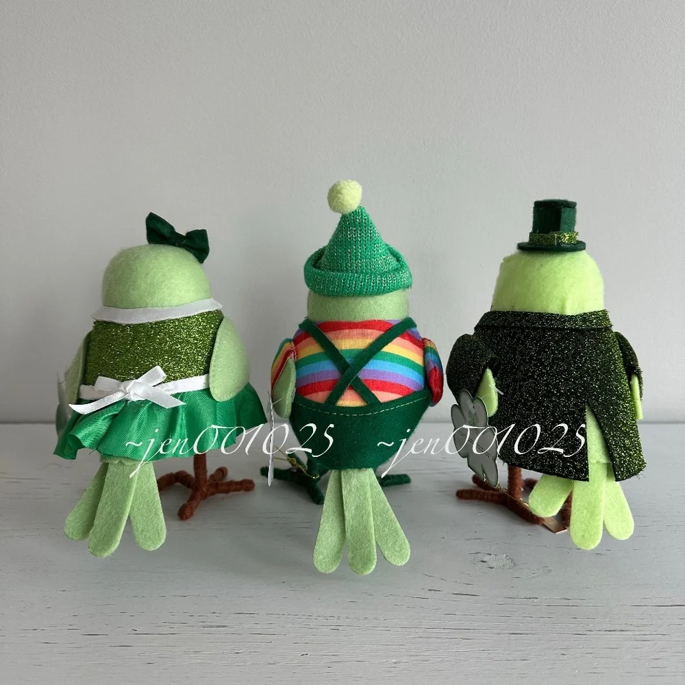 Target Featherly Friends St. Patrick’s Day Bird Set  - Goldie, Finnigan, Clover - Picture 3 of 14